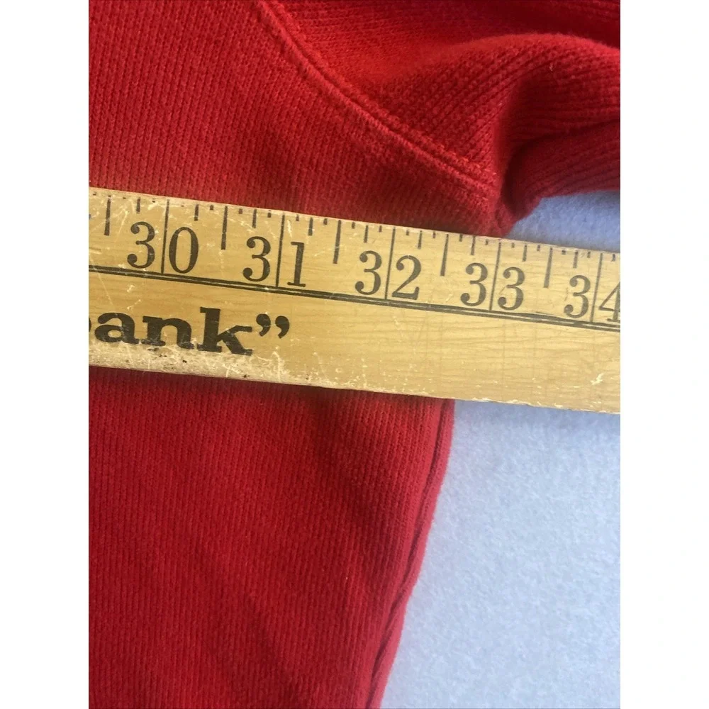 Polo Ralph Lauren 1/4 Zip Red Cotton Pullover Men's Size 4XLT  Tall Blue Pony